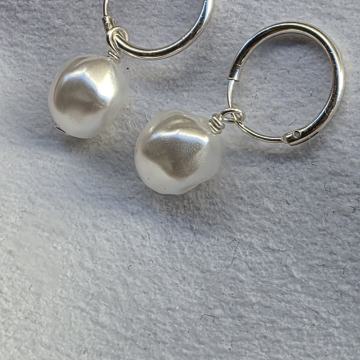 Naušnice od srebra sa biserima