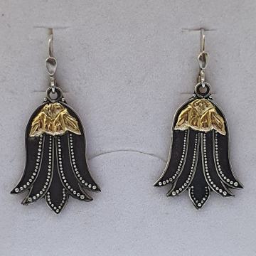 Naušnice srebro 925 LOTUS rucni rad