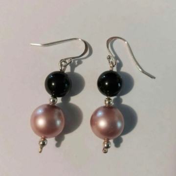 Naušnice srebro 925,perle