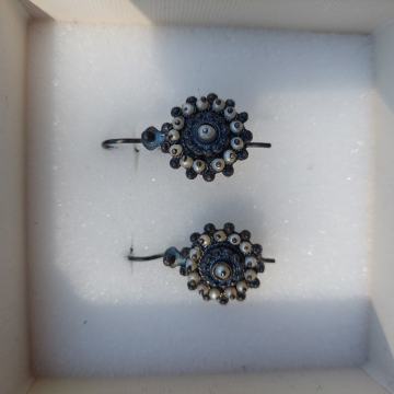 Naušnice srebro, filigranski rad