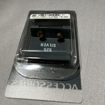 Naušnice, srebro, boja jantara