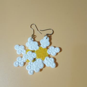 Naušnice tratinčica - RUČNI RAD