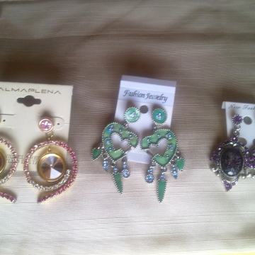 NOVE BIŽUTERIJA NAUŠNICE RINČICE MINĐUŠE VISEĆE I RING NAUŠNICE DO18KN