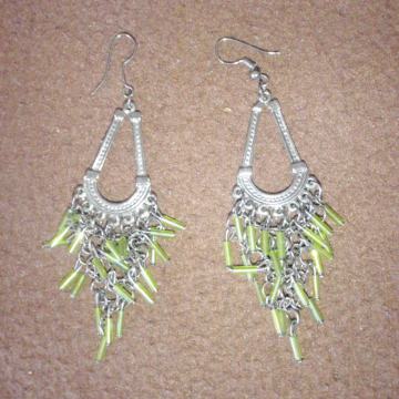 Naušnice viseće zelene