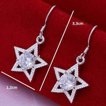 Naušnice ženske srebrne - oznaka 925 - model 1