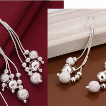 Naušnice ženske srebrne - oznaka 925 - model 12