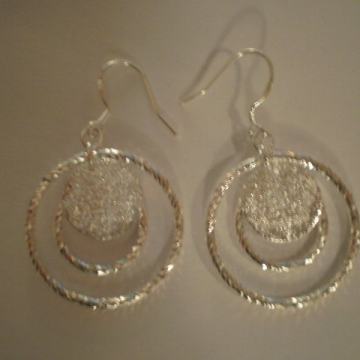 Naušnice ženske srebrne - oznaka 925 - model 3