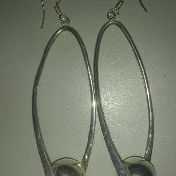 Naušnice ženske srebrne - oznaka 925 - model 49