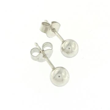 ZLATNE NAUŠNICE GLAT KUGLICE 14K (585) 1,24 grama NOVO • GOLD SHOP •