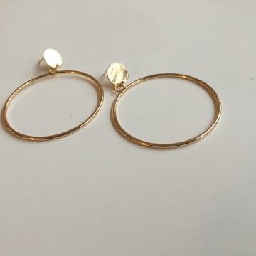 *NOVE* OKRUGLE ZLATNE NAUŠNICE