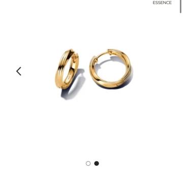 Pandora 14k pozlaćene Huggie-naušnice, nove, s računom i certifikatom