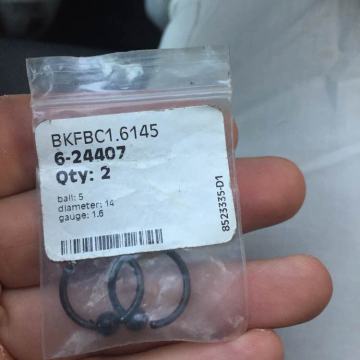 Pirs piercing ring crni 2 komada