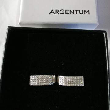 Nove posebne srebrne naušnice sa cirkonima ARGENTUM srebro 925