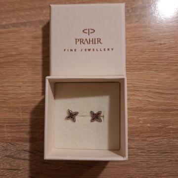 Prahir Lila srebrne naušnice