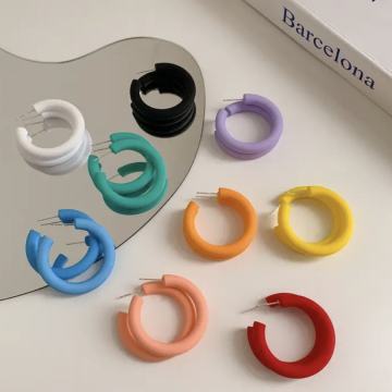 RAZNE PLASTIČNE NAUŠNICE ALKE - RINGOVI - NOVO