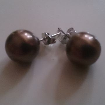 Smeđi biseri naušnice