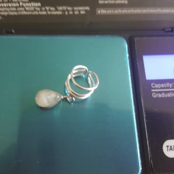 Srebrna 925 naušnica za hrskavicu II