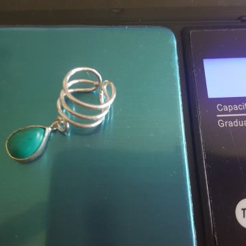 Srebrna 925 naušnica za hrskavicu VII