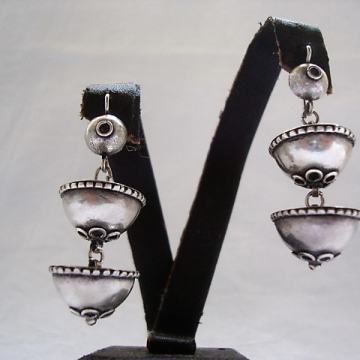 SREBRNE NAUŠNICE - POLU-TOKE STARI TRADICIJSKI NAKIT - Dalmacija