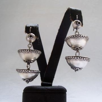 SREBRNE NAUŠNICE TRADICIJSKI NAKIT - DALMACIJA POLU-TOKE VEĆE