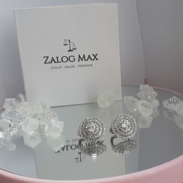 SREBRNE NAUŠNICE.925 R1, RATE!