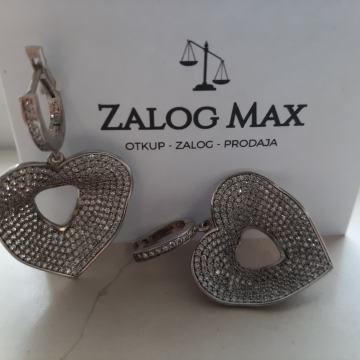 SREBRNE NAUŠNICE.925/ R1, RATE!