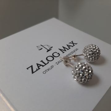 SREBRNE NAUŠNICE.925 / R1, RATE!