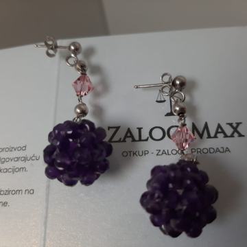 SREBRNE NAUŠNICE.925/ R1, RATE!