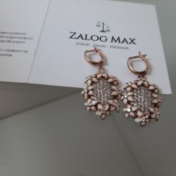 SREBRNE NAUŠNICE.925 /R1, RATE!