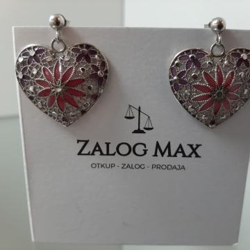 SREBRNE NAUŠNICE.925 /R1, RATE!