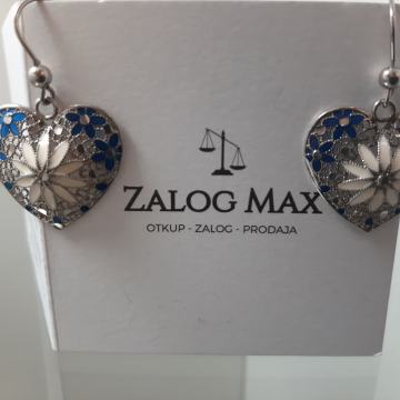 SREBRNE NAUŠNICE.925 R1, RATE!