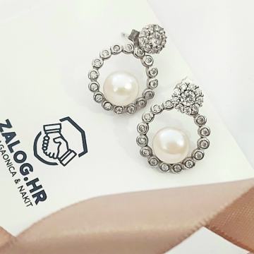 SREBRNE NAUSNICE SA BISERIMA .925 4,27G ***DO 24 RATE*** R1!