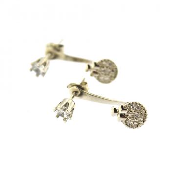 SREBRNE NAUŠNICE SA CIRKONIMA 2,40g .925, R1, RATE, POVOLJNO!