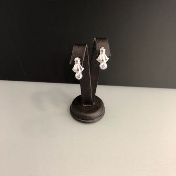 SREBRNE NAUŠNICE SA CIRKONIMA 3,92g .925, R1, RATE, POVOLJNO!