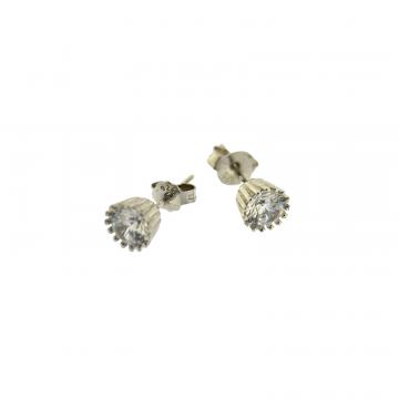 SREBRNE NAUŠNICE SA CIRKONOM 1,73g .925, R1, RATE, POVOLJNO!