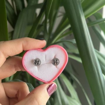 Srebrne naušnice s djetelinom i cirkonima, 92