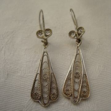 SREBRNE NAUŠNICE FILIGRAN RUČNI RAD SREBRO 900