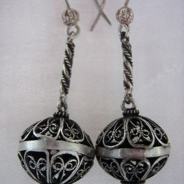 SREBRNE NAUŠNICE - FILIGRAN - RUČNI TRADICIJSKI RAD -