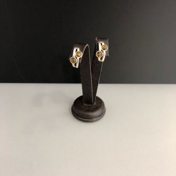 SREBRNE NAUŠNICE SA JANTAROM 3,68g .925, R1, RATE, POVOLJNO!