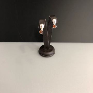 SREBRNE NAUŠNICE SA JANTAROM 4,21g .925, R1,DO 36 RATA, POVOLJNO!