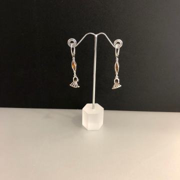 SREBRNE NAUŠNICE SA JANTAROM 6,54g .925, R1, RATE, POVOLJNO!