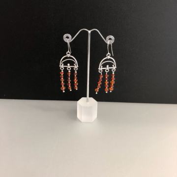 SREBRNE NAUŠNICE SA JANTAROM 8,50g .925, R1,DO 36 RATA, POVOLJNO!