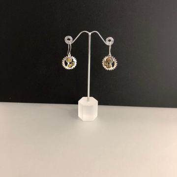 SREBRNE NAUŠNICE SA JANTAROM 3,75g .925, R1, RATE, POVOLJNO!