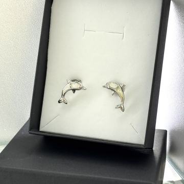 SREBRNE NAUŠNICE - KORNJAČA I DUPIN