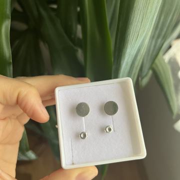 Srebrne naušnice krug, 925