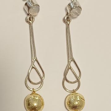 Srebrne naušnice, mjesečev kamen, 925 srebro