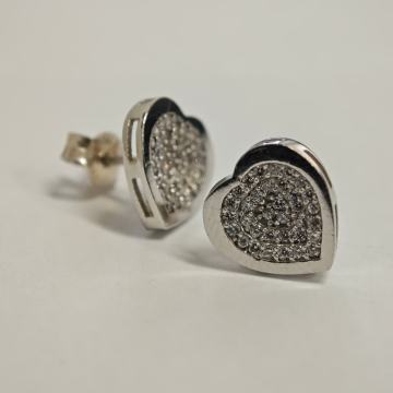 SREBRNE NAUŠNICE OBLIK SRCA.925 / R1, RATE!