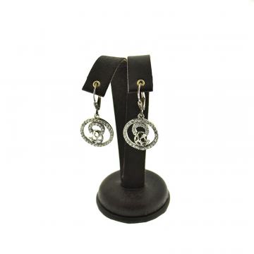 SREBRNE NAUŠNICE OKRUGLE SA CIRKONIMA 4,30g .925, R1, RATE, POVOLJNO!