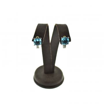 SREBRNE NAUŠNICE SA PLAVIM KAMENOM 3,79g .925, R1, RATE, POVOLJNO!