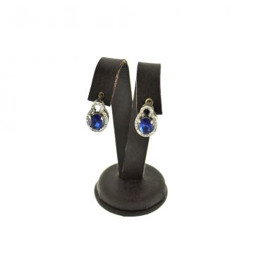 SREBRNE NAUŠNICE SA PLAVIM KAMENOM 5,27g .925, R1, RATE, POVOLJNO!